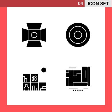 Evrensel yaratıcı simgeler kümesi, web ve mobil uygulamalar ve projeler için basit vektör illüstrasyonları  