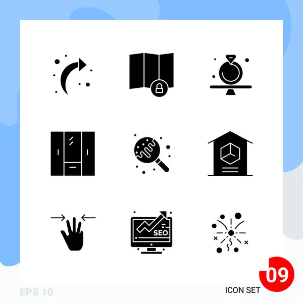 Conjunto Iconos Creativos Universales Simplemente Vector Ilustraciones Para Aplicaciones Web — Vector de stock