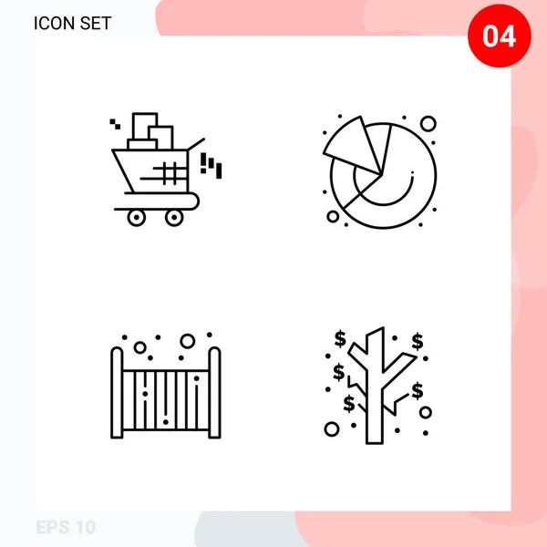 Set Universal Creative Icons Simply Vector Illustrations Web Mobile Apps — Stock Vector