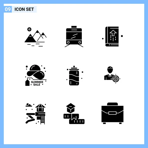 Conjunto Iconos Creativos Universales Simplemente Vector Ilustraciones Para Aplicaciones Web — Archivo Imágenes Vectoriales