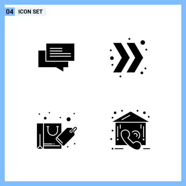 Conjunto Iconos Creativos Universales Simplemente Vector Ilustraciones Para Aplicaciones Web — Archivo Imágenes Vectoriales