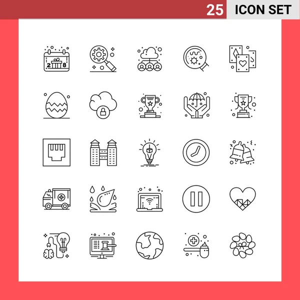 Set Universal Creative Icons Simply Vector Illustrations Web Mobile Apps — Stock Vector