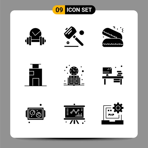 Conjunto Iconos Creativos Universales Simplemente Vector Ilustraciones Para Aplicaciones Web — Archivo Imágenes Vectoriales