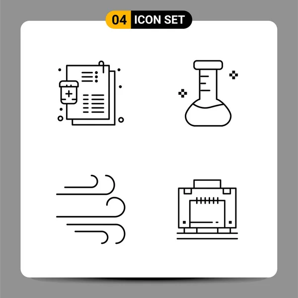 Set Universal Creative Icons Simply Vector Illustrations Web Mobile Apps — Stock Vector