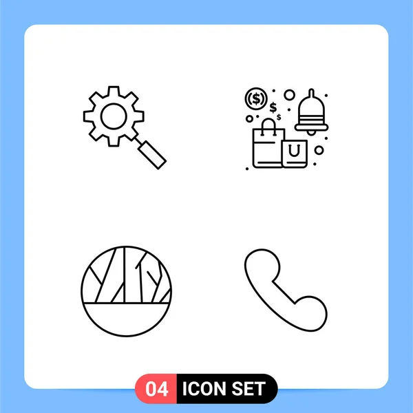 Conjunto Iconos Creativos Universales Simplemente Vector Ilustraciones Para Aplicaciones Web — Archivo Imágenes Vectoriales