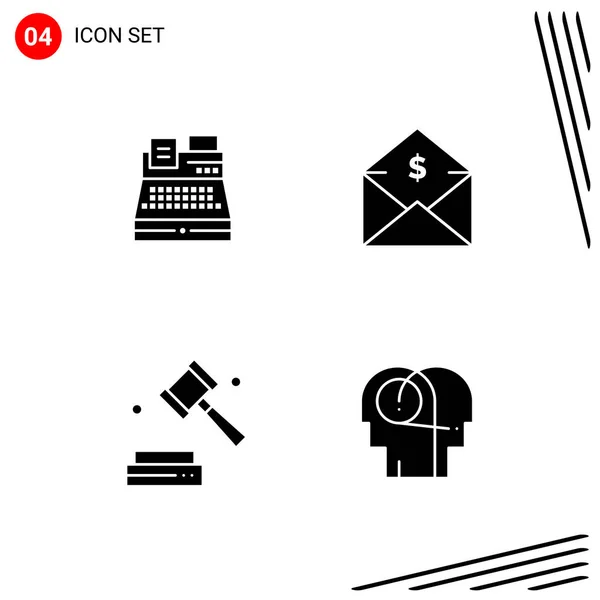 Conjunto Iconos Creativos Universales Simplemente Vector Ilustraciones Para Aplicaciones Web — Vector de stock