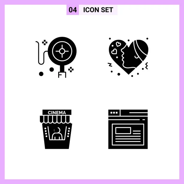 Conjunto Iconos Creativos Universales Simplemente Vector Ilustraciones Para Aplicaciones Web — Vector de stock