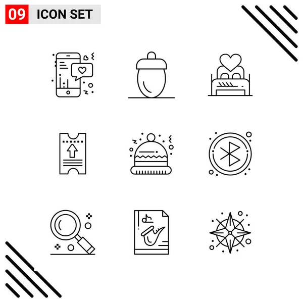 Conjunto Iconos Creativos Universales Simplemente Vector Ilustraciones Para Aplicaciones Web — Vector de stock