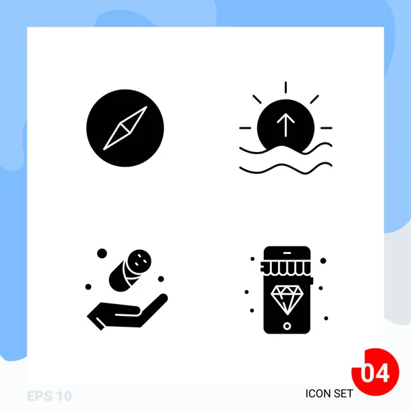 Conjunto Iconos Creativos Universales Simplemente Vector Ilustraciones Para Aplicaciones Web — Vector de stock