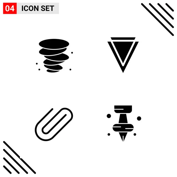 Conjunto Iconos Creativos Universales Simplemente Vector Ilustraciones Para Aplicaciones Web — Vector de stock