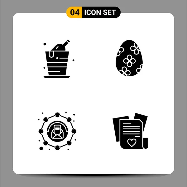 Conjunto Iconos Creativos Universales Simplemente Vector Ilustraciones Para Aplicaciones Web — Archivo Imágenes Vectoriales