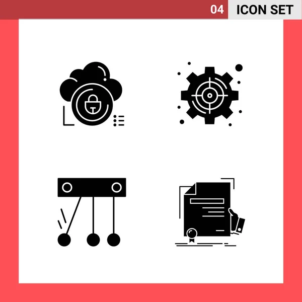 Set Universal Creative Icons Simply Vector Illustrations Web Mobile Apps — Stock Vector