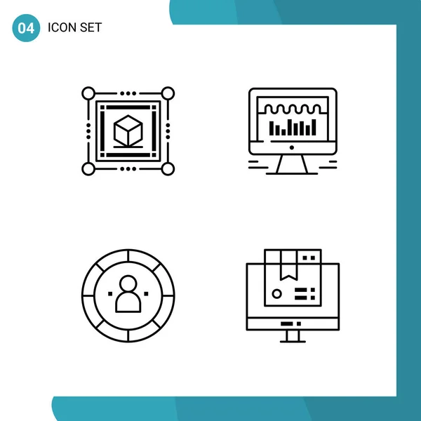 Conjunto Ícones Criativos Universais Simplesmente Vetor Ilustrações Para Web Aplicativos — Vetor de Stock