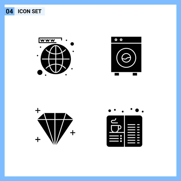 Conjunto Iconos Creativos Universales Simplemente Vector Ilustraciones Para Aplicaciones Web — Vector de stock