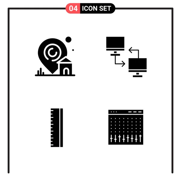 Set Dari Ikon Kreatif Universal Cukup Ilustrasi Vektor Untuk Aplikasi - Stok Vektor