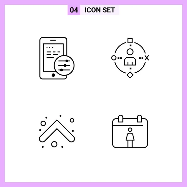 Set de 25 iconos de negocio universales Vector — Vector de stock