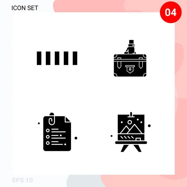 Set Universal Creative Icons Simply Vector Illustrations Web Mobile Apps — Stock Vector