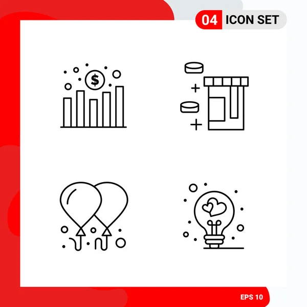 Set de 25 iconos de negocio universales Vector — Vector de stock