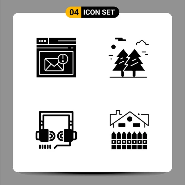 Conjunto Iconos Creativos Universales Simplemente Vector Ilustraciones Para Aplicaciones Web — Vector de stock