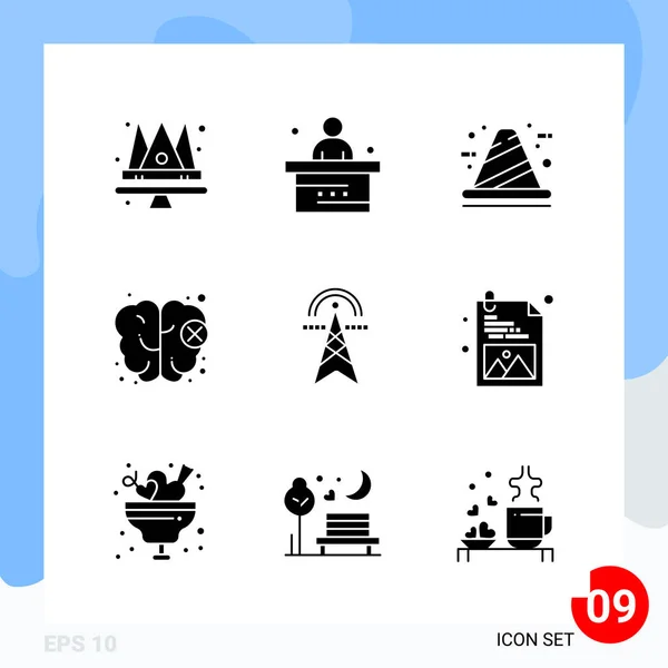 Conjunto Iconos Creativos Universales Simplemente Vector Ilustraciones Para Aplicaciones Web — Vector de stock