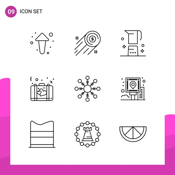 Set Universal Creative Icons Simply Vector Illustrations Web Mobile Apps — Stock Vector