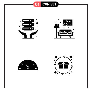 Evrensel yaratıcı simgeler kümesi, web ve mobil uygulamalar ve projeler için basit vektör illüstrasyonları 