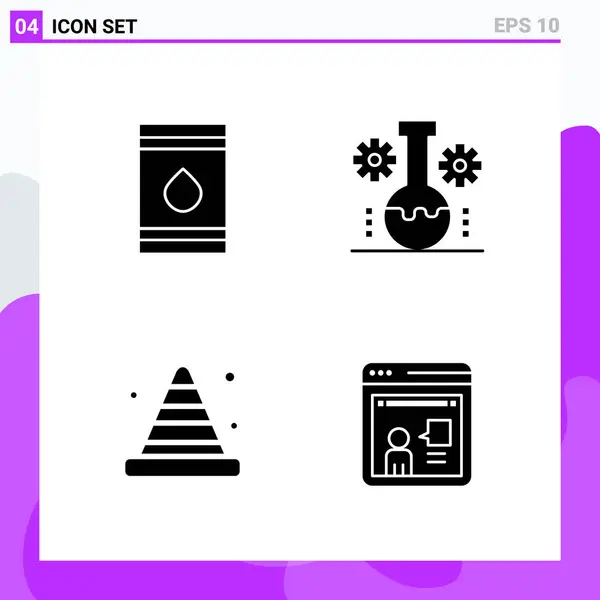 Conjunto Iconos Creativos Universales Simplemente Vector Ilustraciones Para Aplicaciones Web — Vector de stock