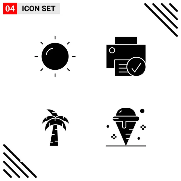 Conjunto Iconos Creativos Universales Simplemente Vector Ilustraciones Para Aplicaciones Web — Vector de stock