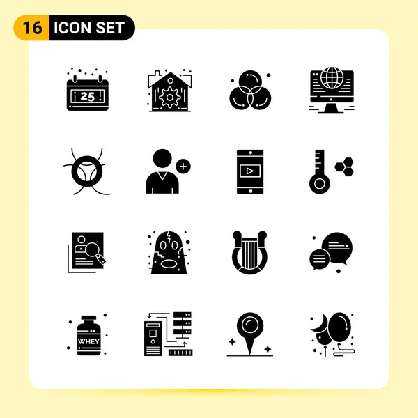 Conjunto Iconos Creativos Universales Simplemente Vector Ilustraciones Para Aplicaciones Web — Vector de stock