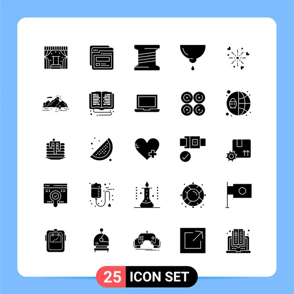 Set de 25 iconos de negocio universales Vector — Vector de stock