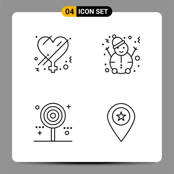 Conjunto Iconos Creativos Universales Simplemente Vector Ilustraciones Para Aplicaciones Web — Vector de stock