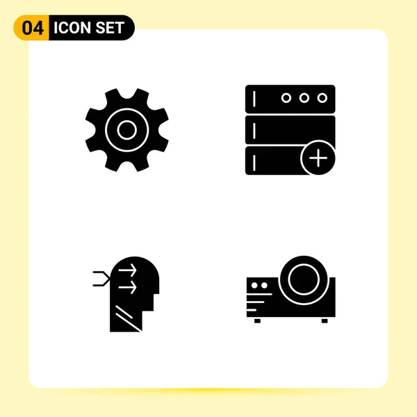 Conjunto Iconos Creativos Universales Simplemente Vector Ilustraciones Para Aplicaciones Web — Vector de stock