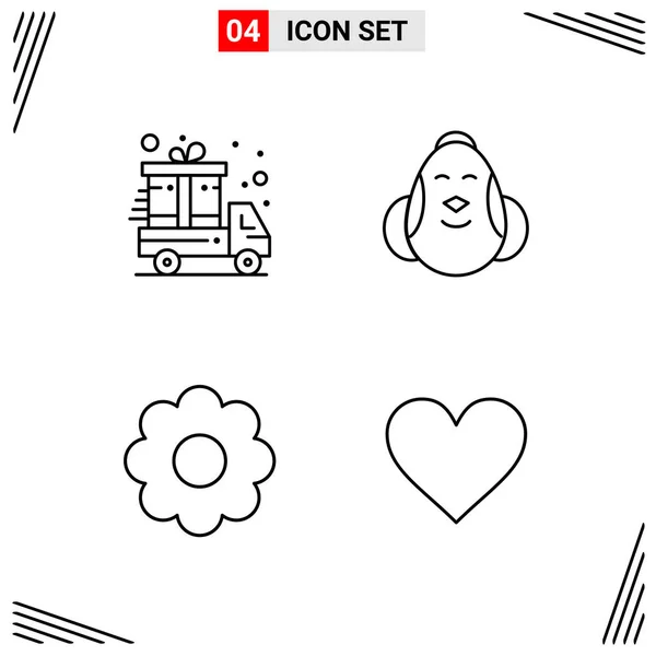 Set Universal Creative Icons Simply Vector Illustrations Web Mobile Apps — Stock Vector