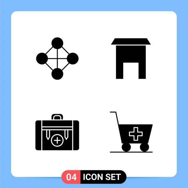 Set Icoane Creative Universale Pur Simplu Ilustrații Vectoriale Pentru Aplicații — Vector de stoc