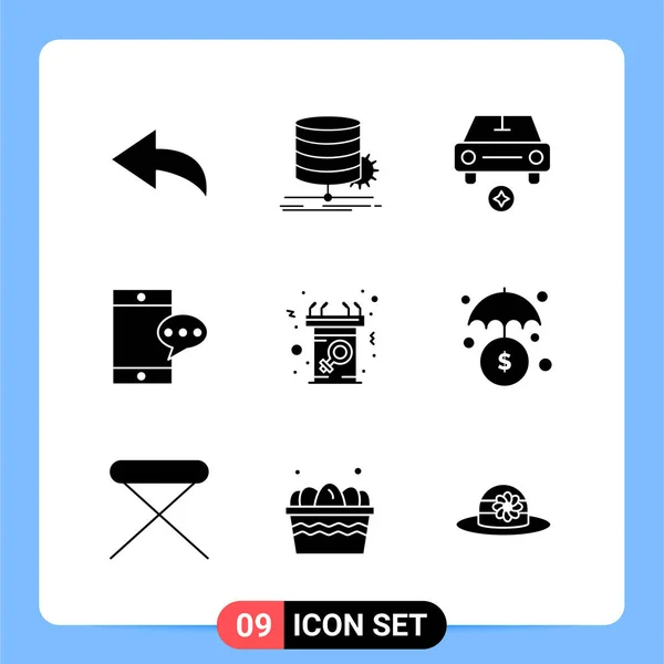 Conjunto Iconos Creativos Universales Simplemente Vector Ilustraciones Para Aplicaciones Web — Archivo Imágenes Vectoriales