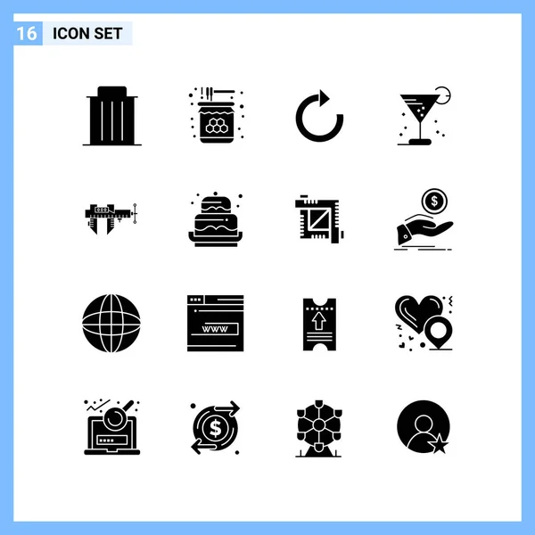 Conjunto Iconos Creativos Universales Simplemente Vector Ilustraciones Para Aplicaciones Web — Vector de stock