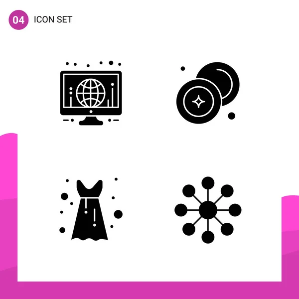 Set Universal Creative Icons Simply Vector Illustrations Web Mobile Apps — Stock Vector