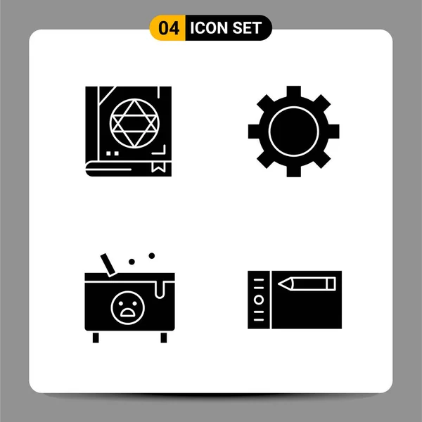 Conjunto Iconos Creativos Universales Simplemente Vector Ilustraciones Para Aplicaciones Web — Vector de stock