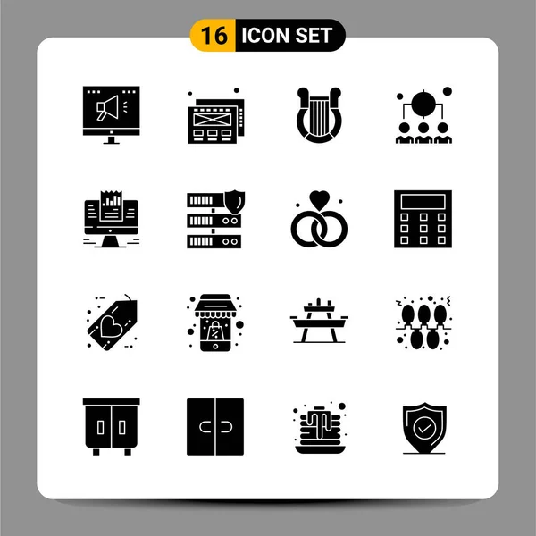 Conjunto Iconos Creativos Universales Simplemente Vector Ilustraciones Para Aplicaciones Web — Archivo Imágenes Vectoriales