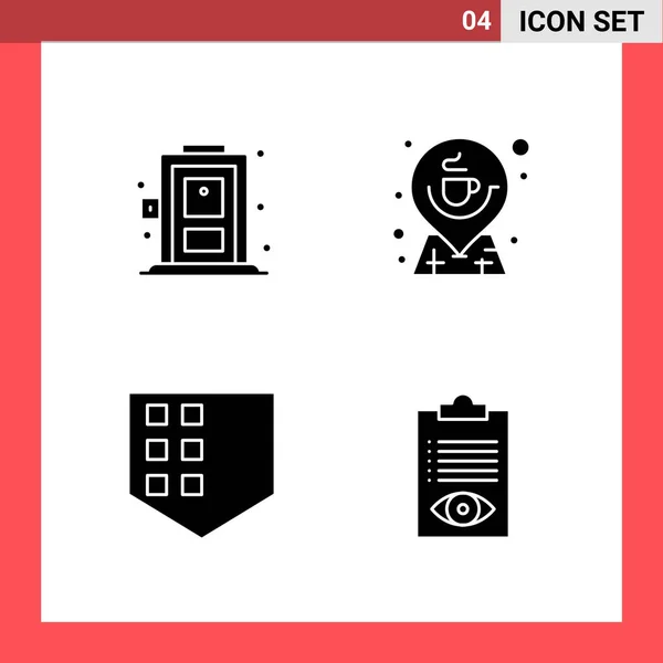 Iconos Creativos Conjunto Diseño Sobre Fondo Blanco — Vector de stock