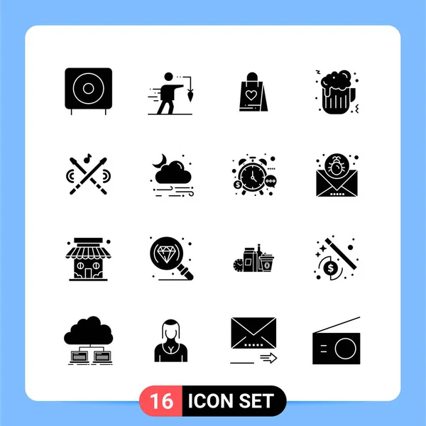 Conjunto Iconos Creativos Universales Simplemente Vector Ilustraciones Para Aplicaciones Web — Vector de stock