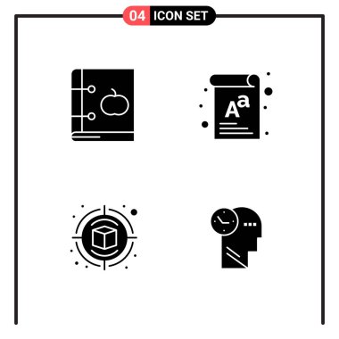 Evrensel yaratıcı simgeler kümesi, web ve mobil uygulamalar ve projeler için basit vektör illüstrasyonları 