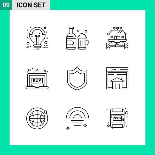 Set de 25 iconos de negocio universales Vector — Vector de stock