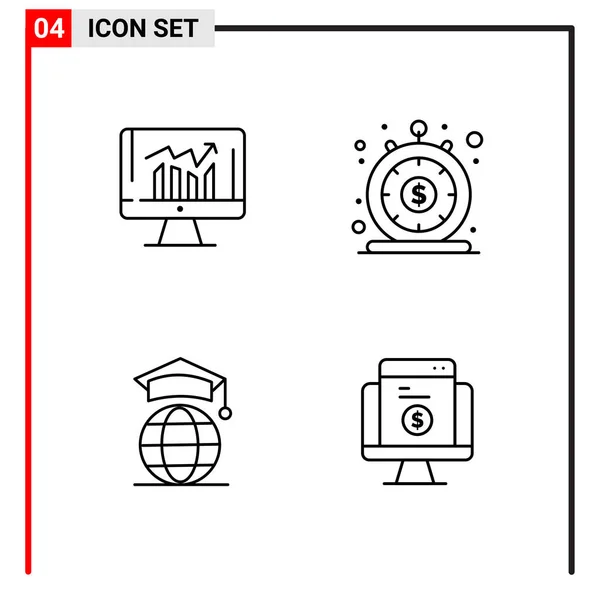 Set de 25 iconos de negocio universales Vector — Vector de stock