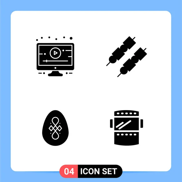 Conjunto Iconos Creativos Universales Simplemente Vector Ilustraciones Para Aplicaciones Web — Vector de stock