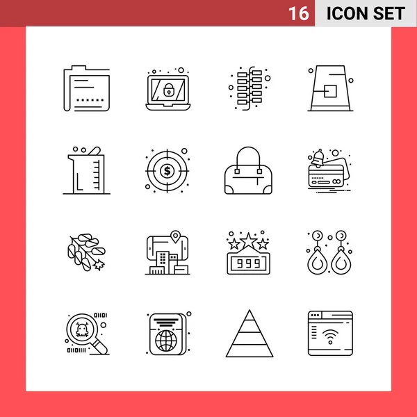 Conjunto Iconos Creativos Universales Simplemente Vector Ilustraciones Para Aplicaciones Web — Archivo Imágenes Vectoriales