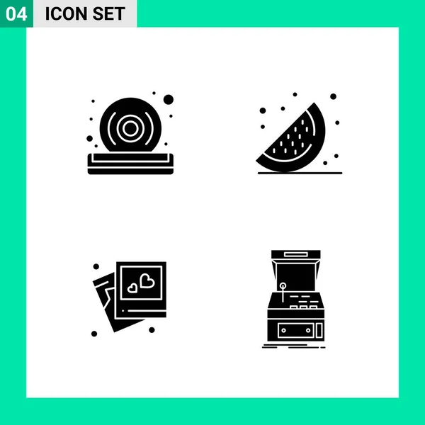 Conjunto Iconos Creativos Universales Simplemente Vector Ilustraciones Para Aplicaciones Web — Vector de stock