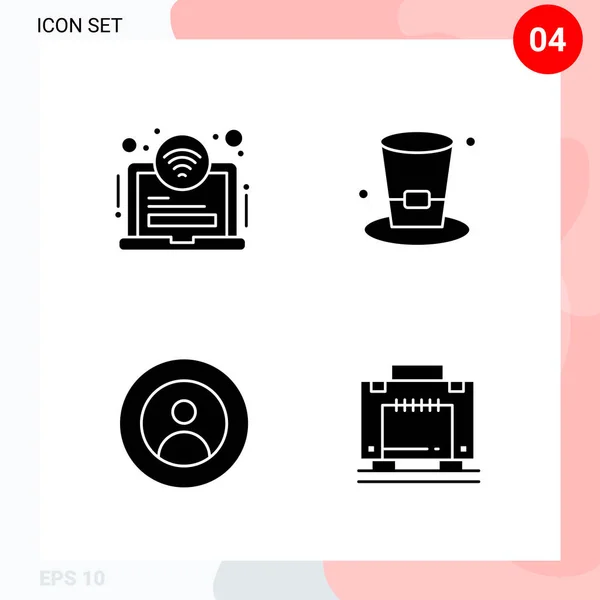 Set Universal Creative Icons Simply Vector Illustrations Web Mobile Apps — Stock Vector