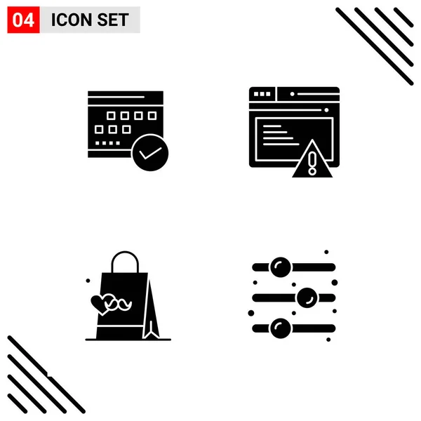 Conjunto Iconos Creativos Universales Simplemente Vector Ilustraciones Para Aplicaciones Web — Vector de stock