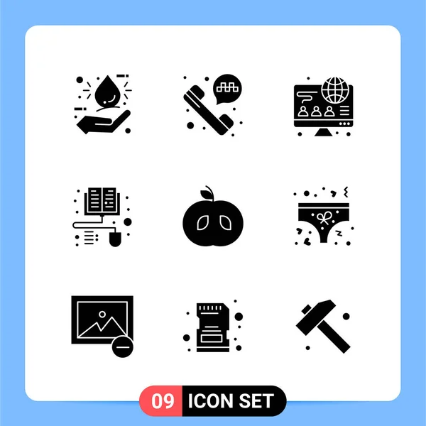 Conjunto Iconos Creativos Universales Simplemente Vector Ilustraciones Para Aplicaciones Web — Archivo Imágenes Vectoriales